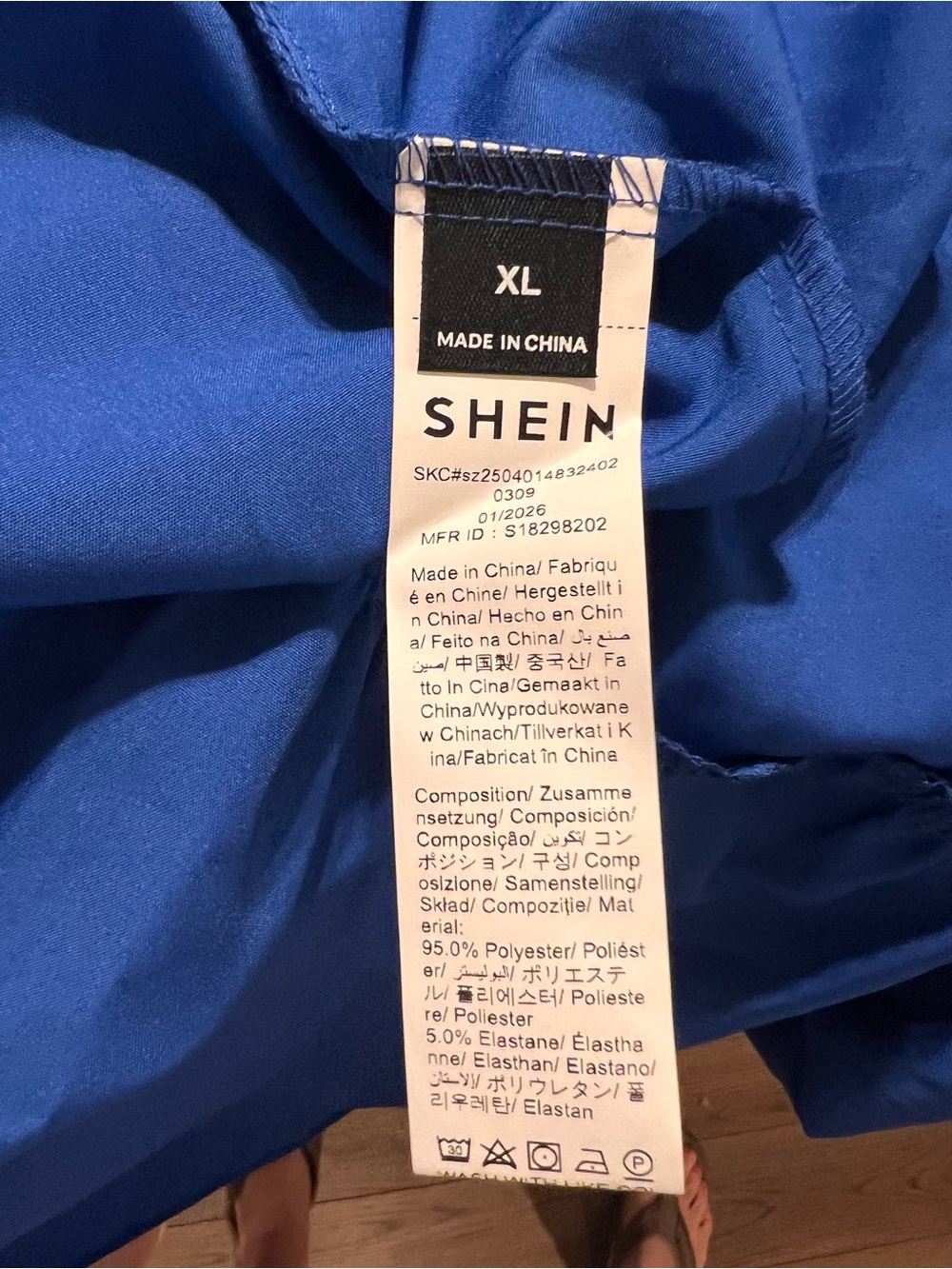 SHEIN Strapless Maxi Dress in Cobalt Blue - Picture 2 of 3
